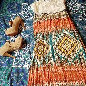 Long Strapless Maxi Dress